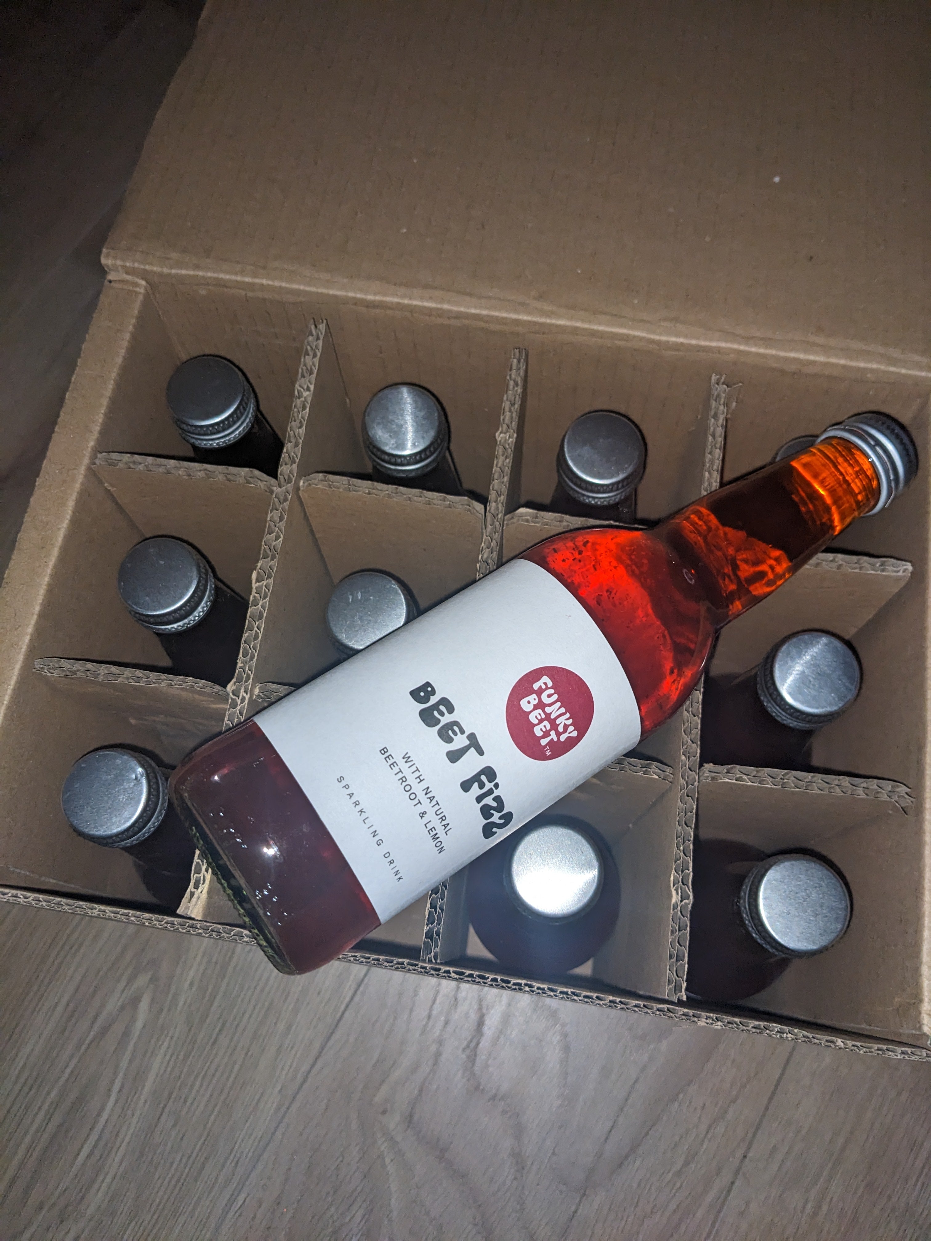 Box of 12 bottles Beet Fizz  (SKU: FB-BeetFizz-12)